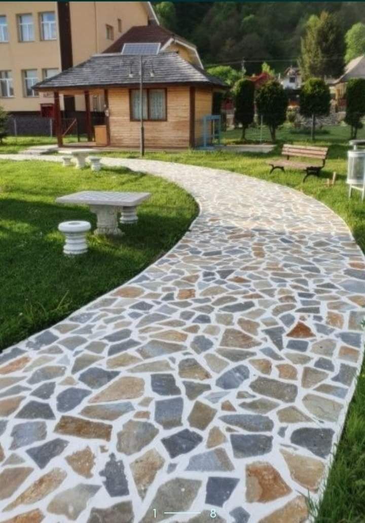 Piatra naturala de munte de Grecia 100%. Lucrez în toată Țara