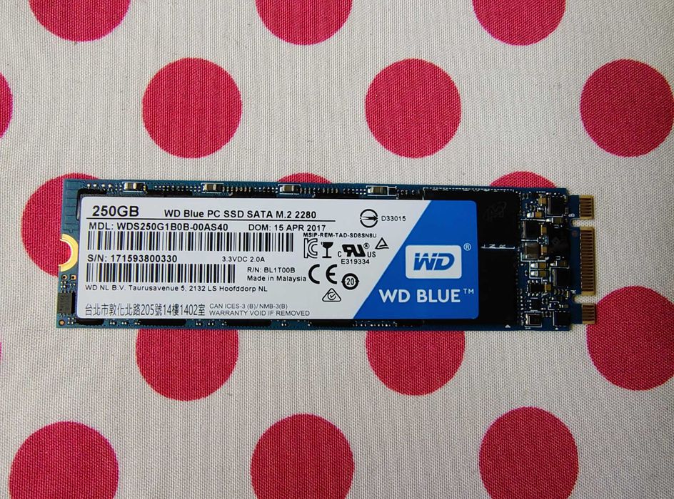 SSD WD Blue 3D NAND 256GB SATA-III M.2 2280.