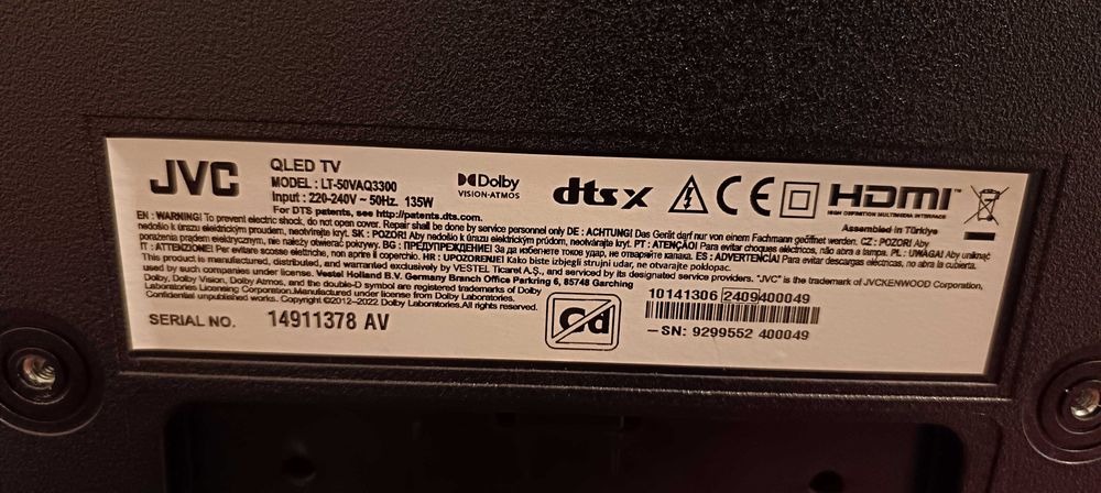 Телевозор JVC за части