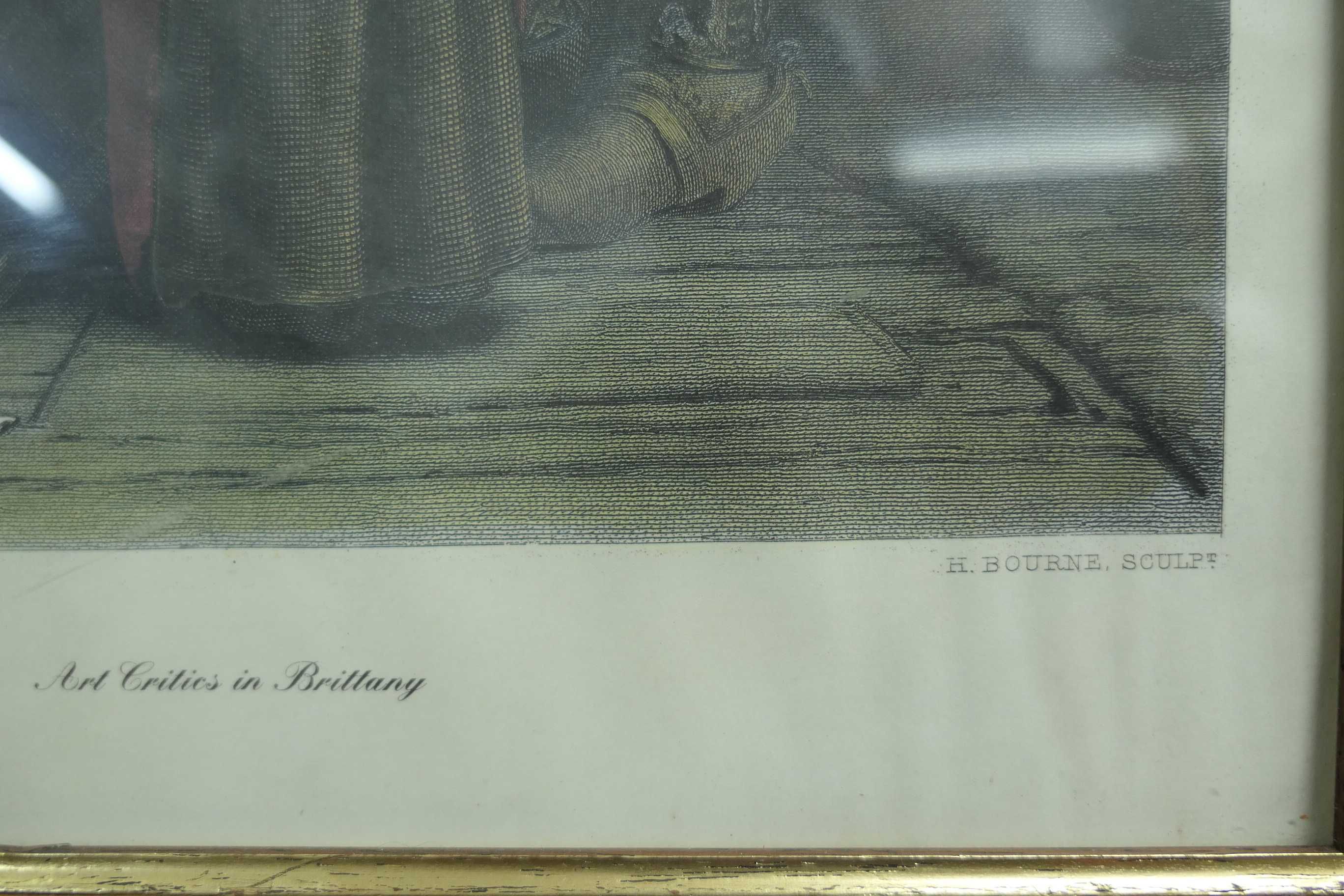 Tablou Herbert Bourne, Abraham Solomon 1867 Art Critics In Brittany