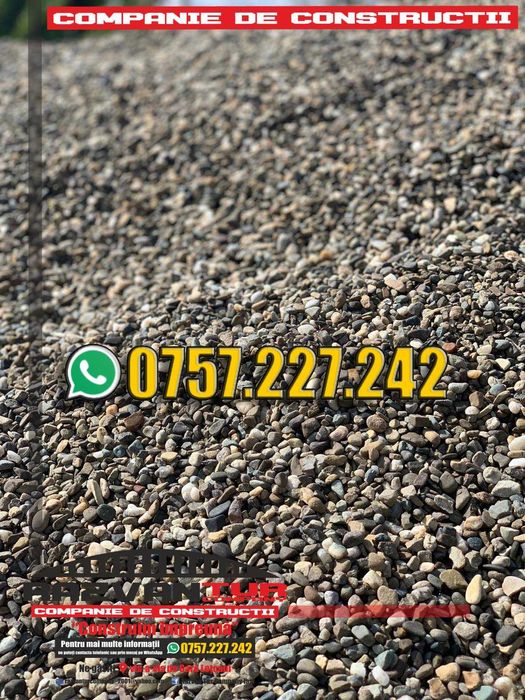 Sort 4-8 mm margaritar + alte agregate de balastiera