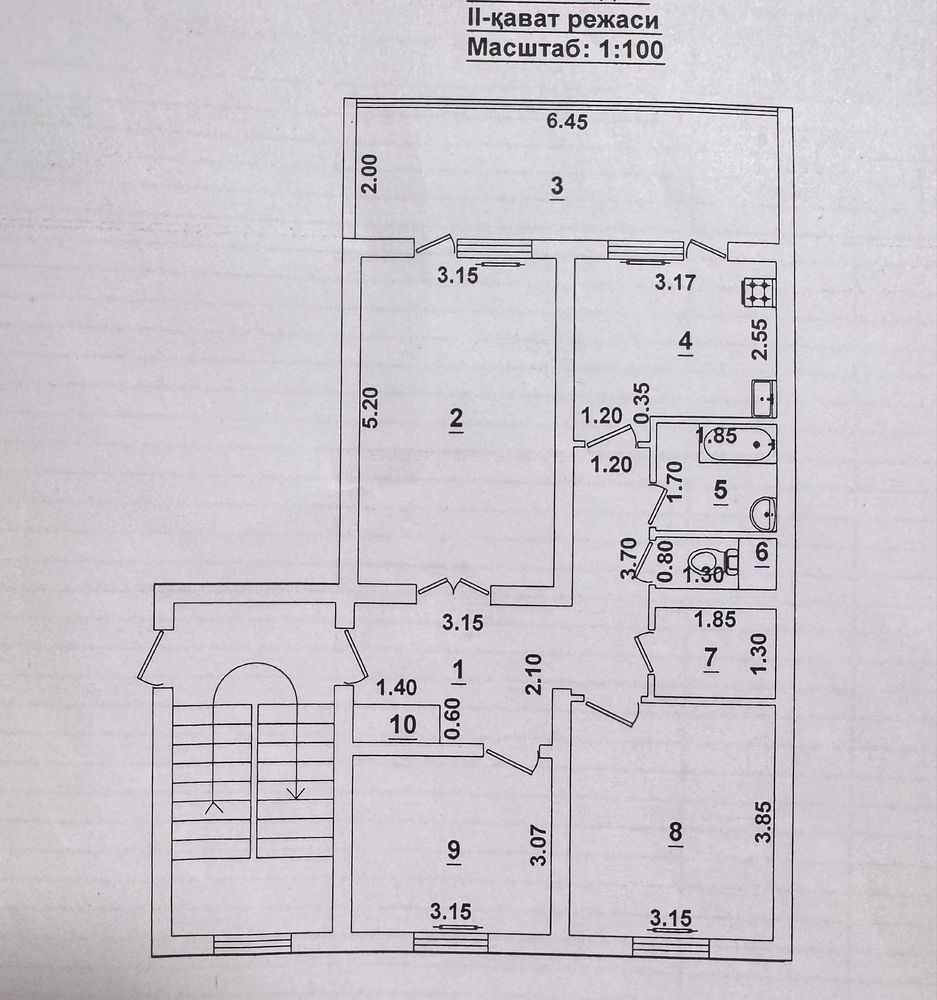 Продается 3/2/4 со средним ремонтом.