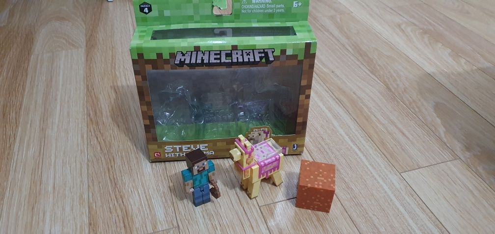 Figurine Minecraft,  Steve With Lama