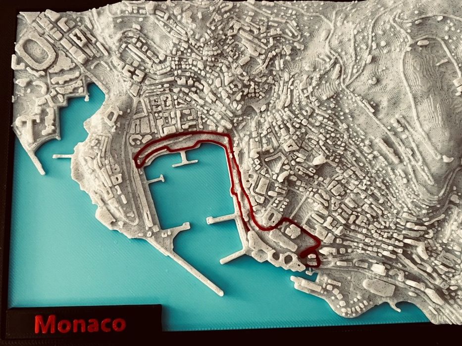 Формула 1 Монако писта 3д принтиране