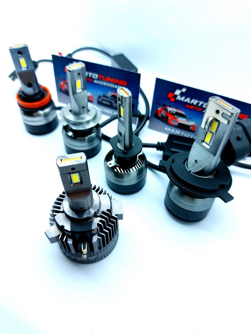 топ цена!! 22 000lm комплект LED Крушки H1,Н7,Н11,Н8,Н4