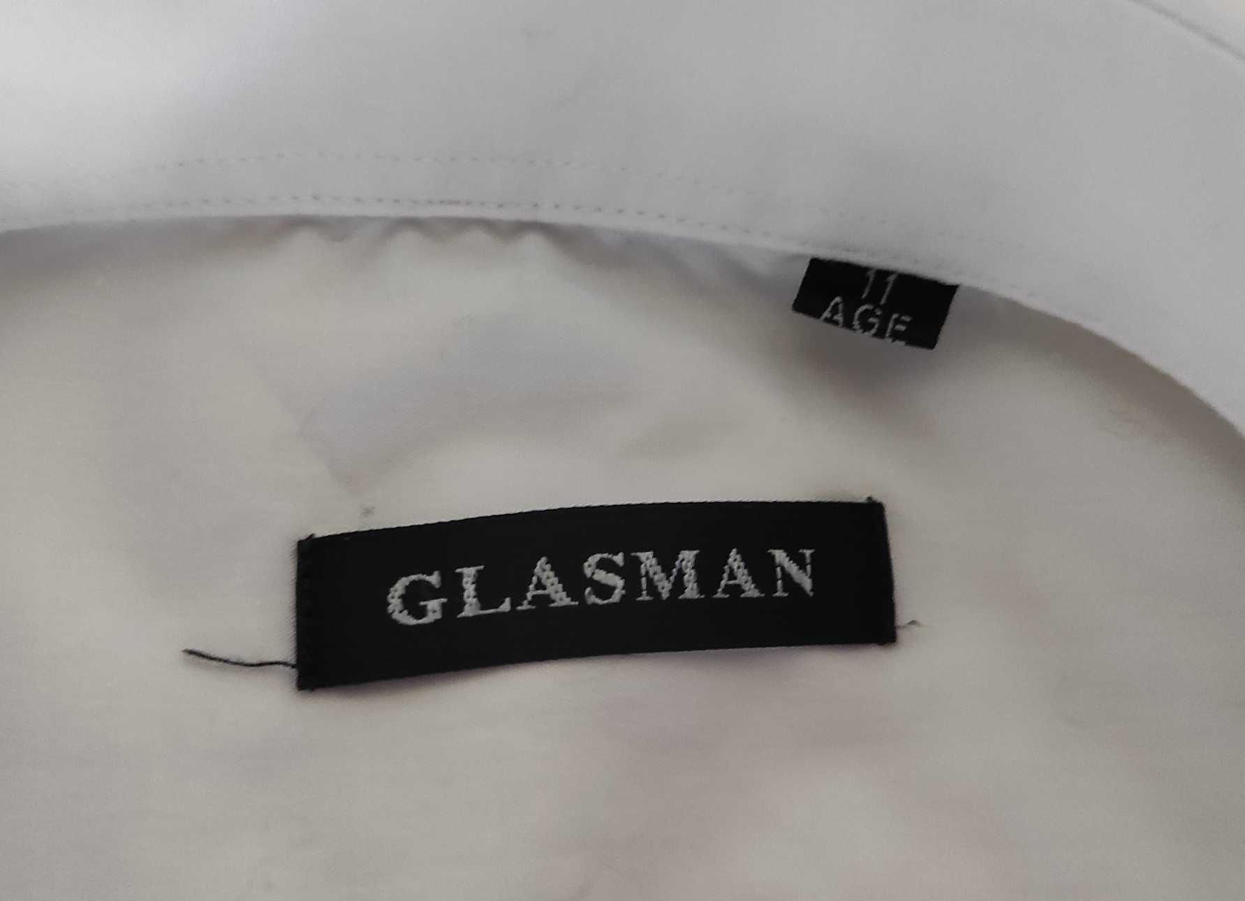 Белая школьная рубашка GLASMAN, размер 35, 10-11 лет, длинный рукав