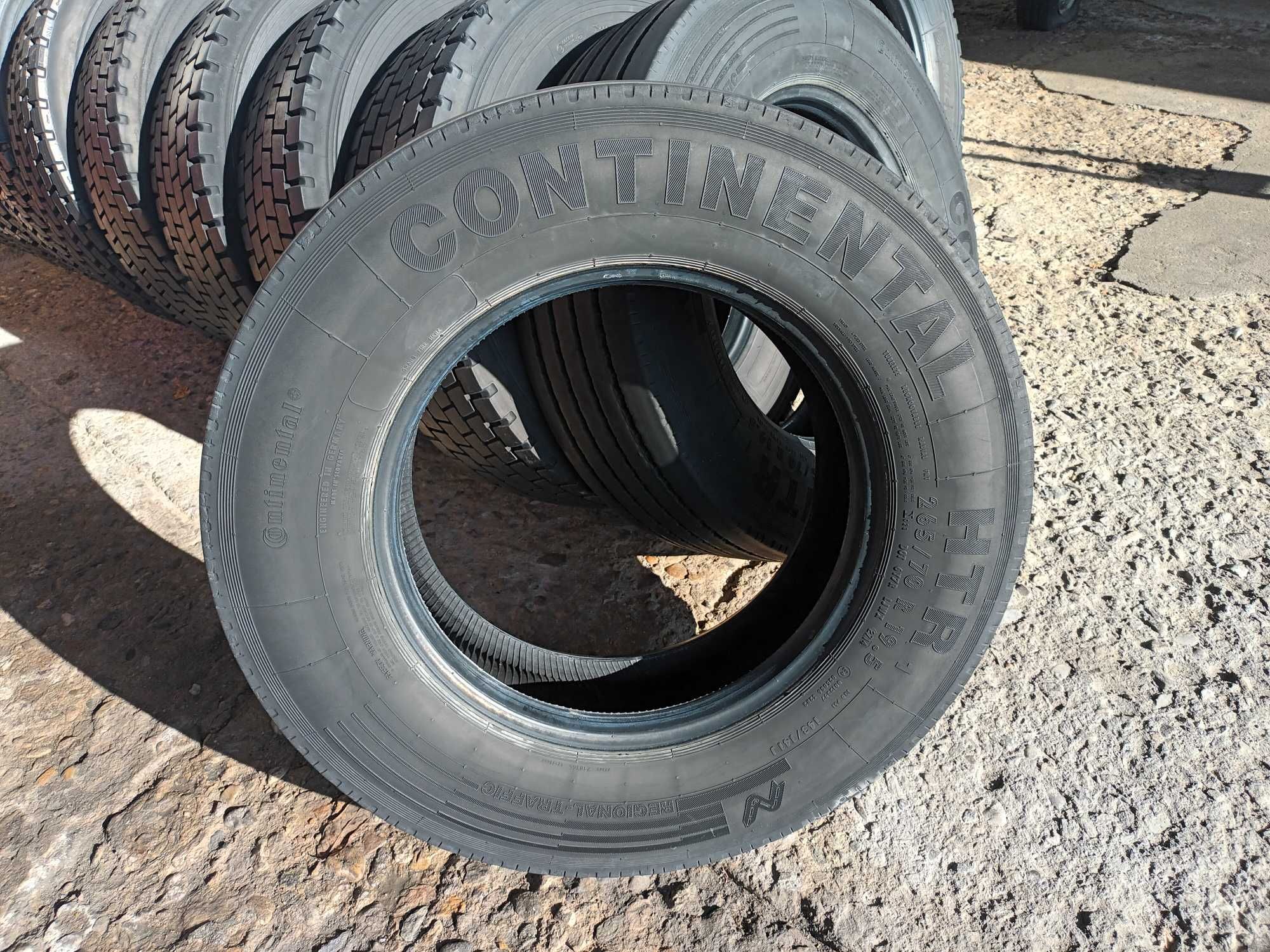 2 тежкотоварни гуми за ремарке 265/70 R19.5 Continental HTR1 143/141J