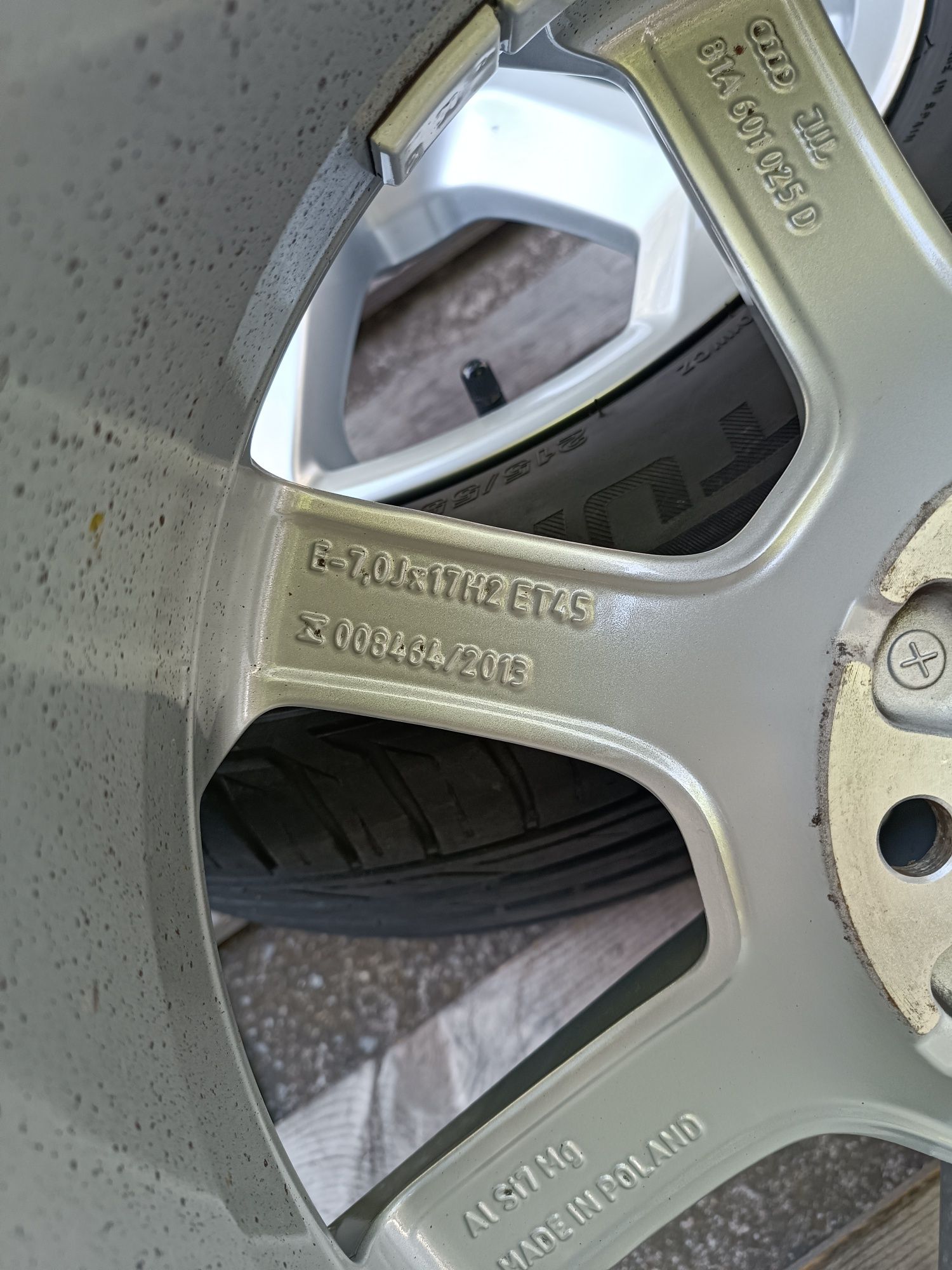Лети джанти 17ки 5х112 + летни гуми 215/55/17 Bridgestone