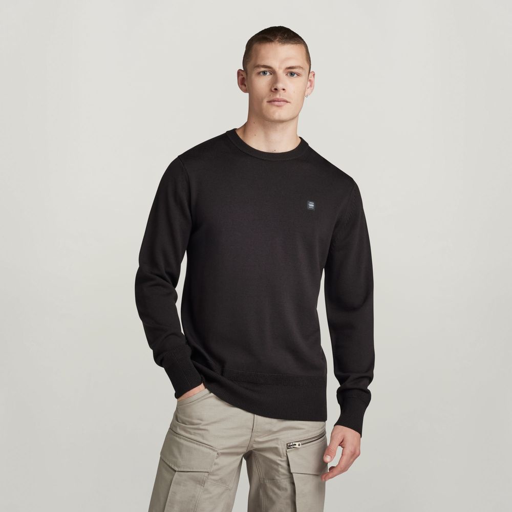 100% мерино вълна G-Star RAW Premium Core Sweater мъжки пуловер  S и М