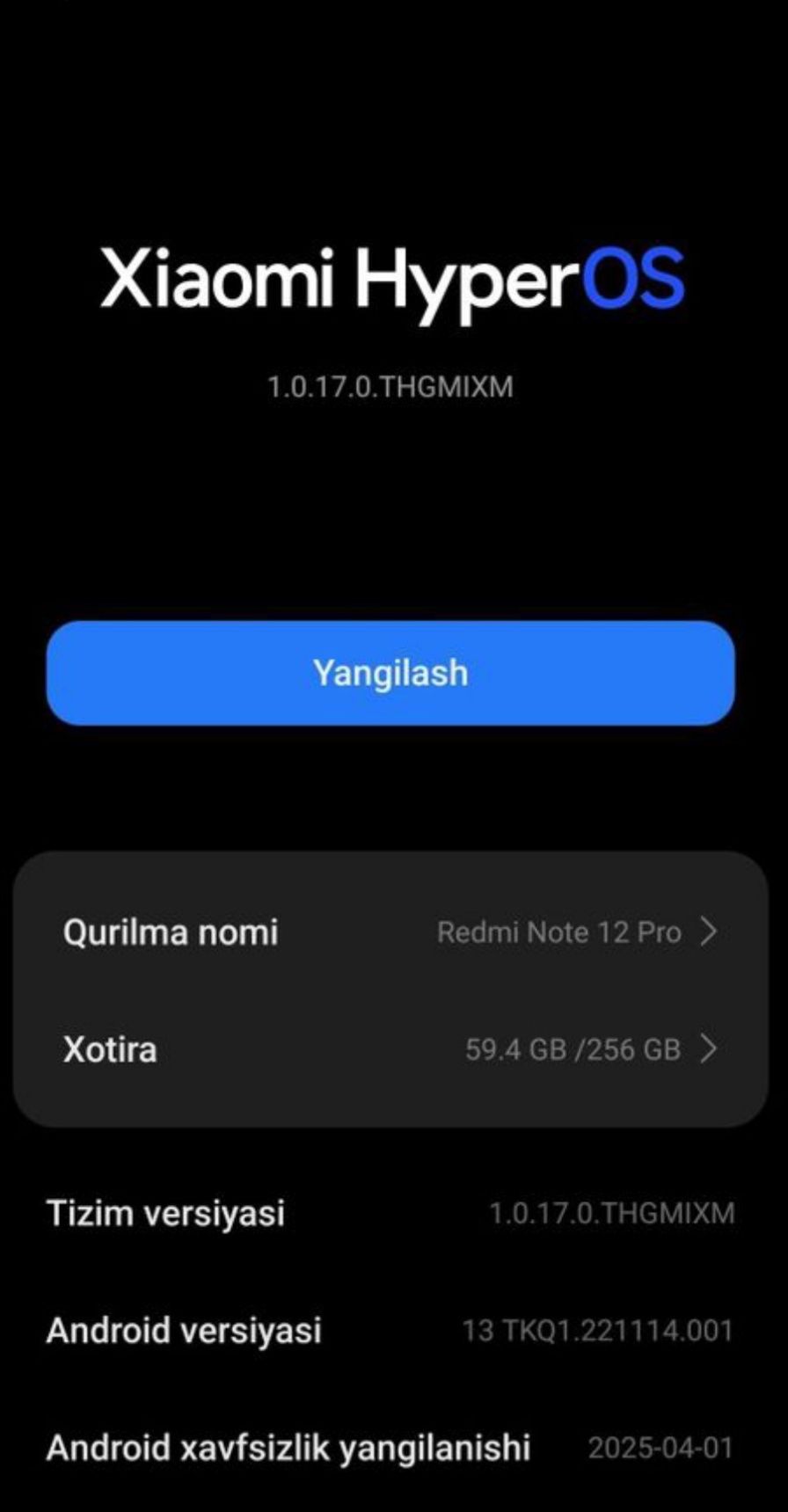 Redmi note 12 pro full 256 gb sotiladi