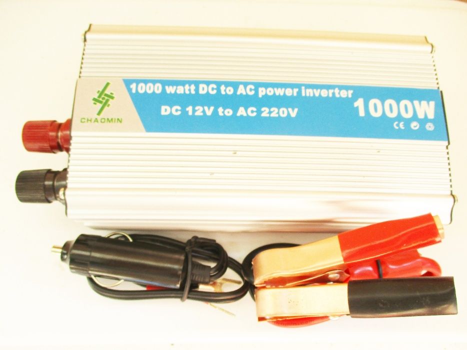 Invertor auto 24V 500W reali putere pornire 1000W clesti baterie
