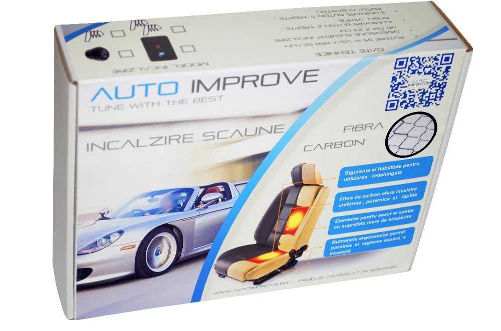 Kit Incalzire Scaune Carbon - buton rotund 2 trepte