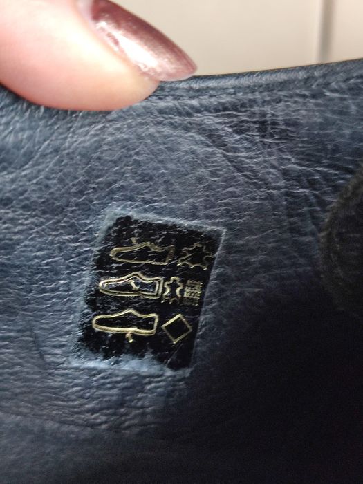 Естествена кожа черни мъжки обувки 43 номер