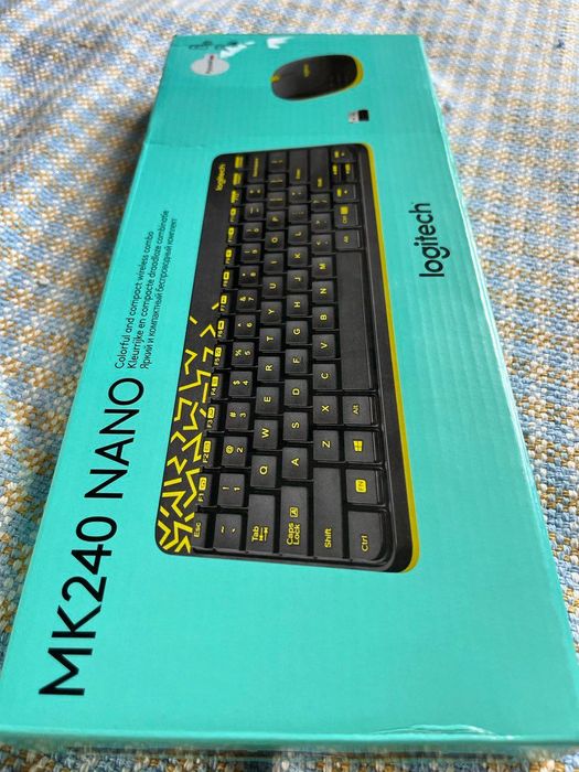 Безжичен комплект Logitech MK240 Nano Black RUS