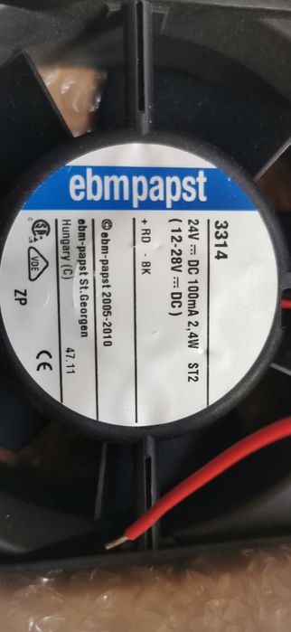 Ventilator 24V 100mA 2.4W ( 12v - 24V DC) ebmpapst