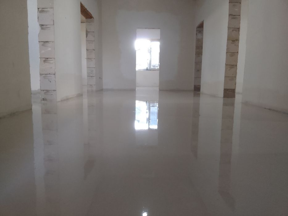 Наливной пол. Укладка ламинат