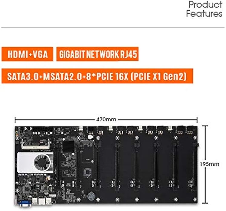 T37 anakart o'rnatilgan cpu radiator 50mm pitch ddr3 xotira msata