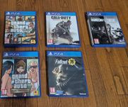 Игри за PS4 по 30лв за брой.