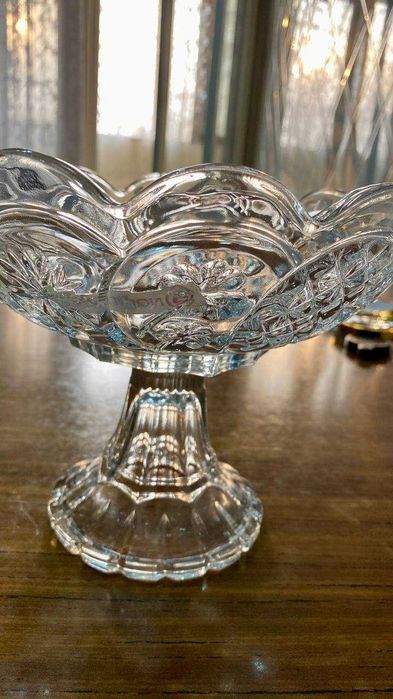 Ваза стеклянная для фруктов, орехов 2шт