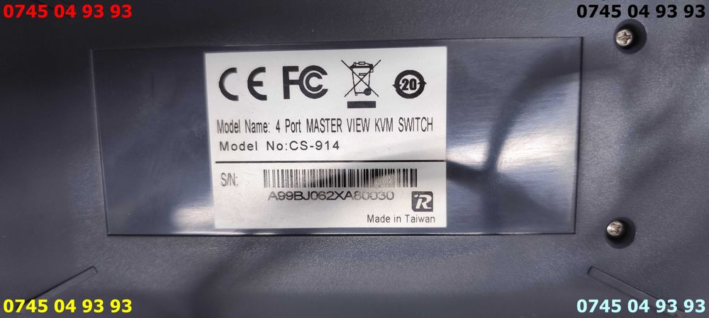 switch de monitoare mouse si tastatura 4 porturi CS 914