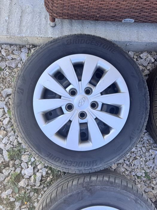 4бр. жел. джанти с тасове 15” 5 х 114.3 с летни гуми  за Hyundai i30