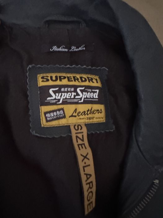Superdry кожено яке размер М