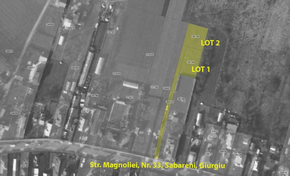 Teren de vânzare - Săbăreni - 2 loturi