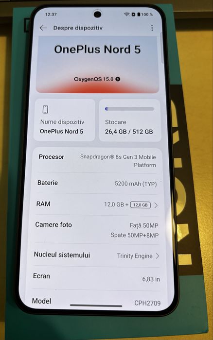 OnePlus Nord 5 512GB/12GB RAM NOU