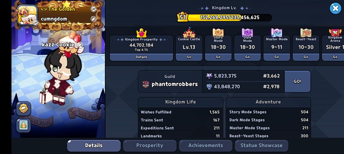 Продаю аккаунт cookie run:kingdom