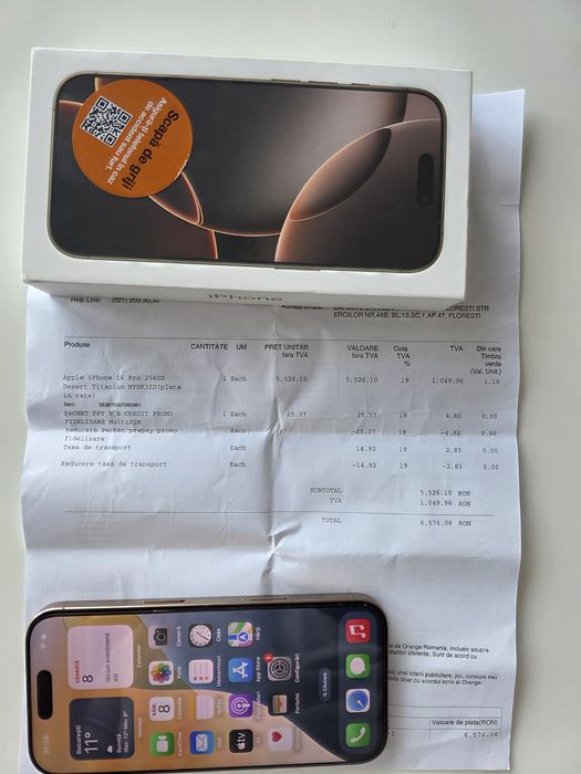 Iphone 16 Pro 256gb Gold