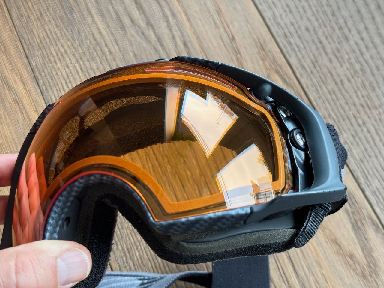 Ски маска Oakley Airbrake Matte Carbon Fiber с 3 плаки