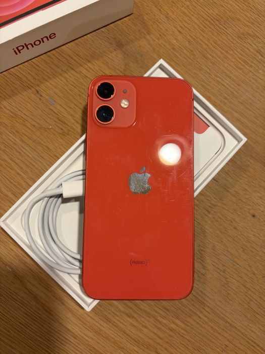 Iphone 12 Mini RED 64Gb pachet complet + extra Neverlocked