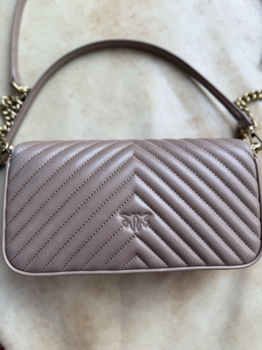 Чанта Pinko Love click baguette mini