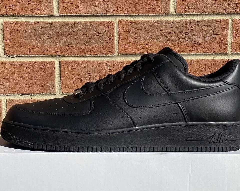 (от/до 36-47 номер) Nike Air Force 1 07' Triple Black