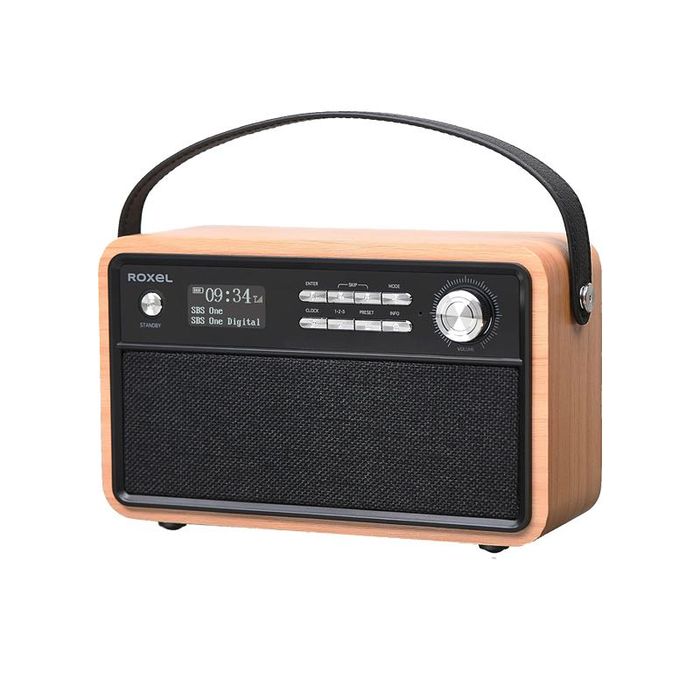 Boxă portabilă stereo Roxel Retro D1 DAB/DAB digital-radioFM ,sigilat