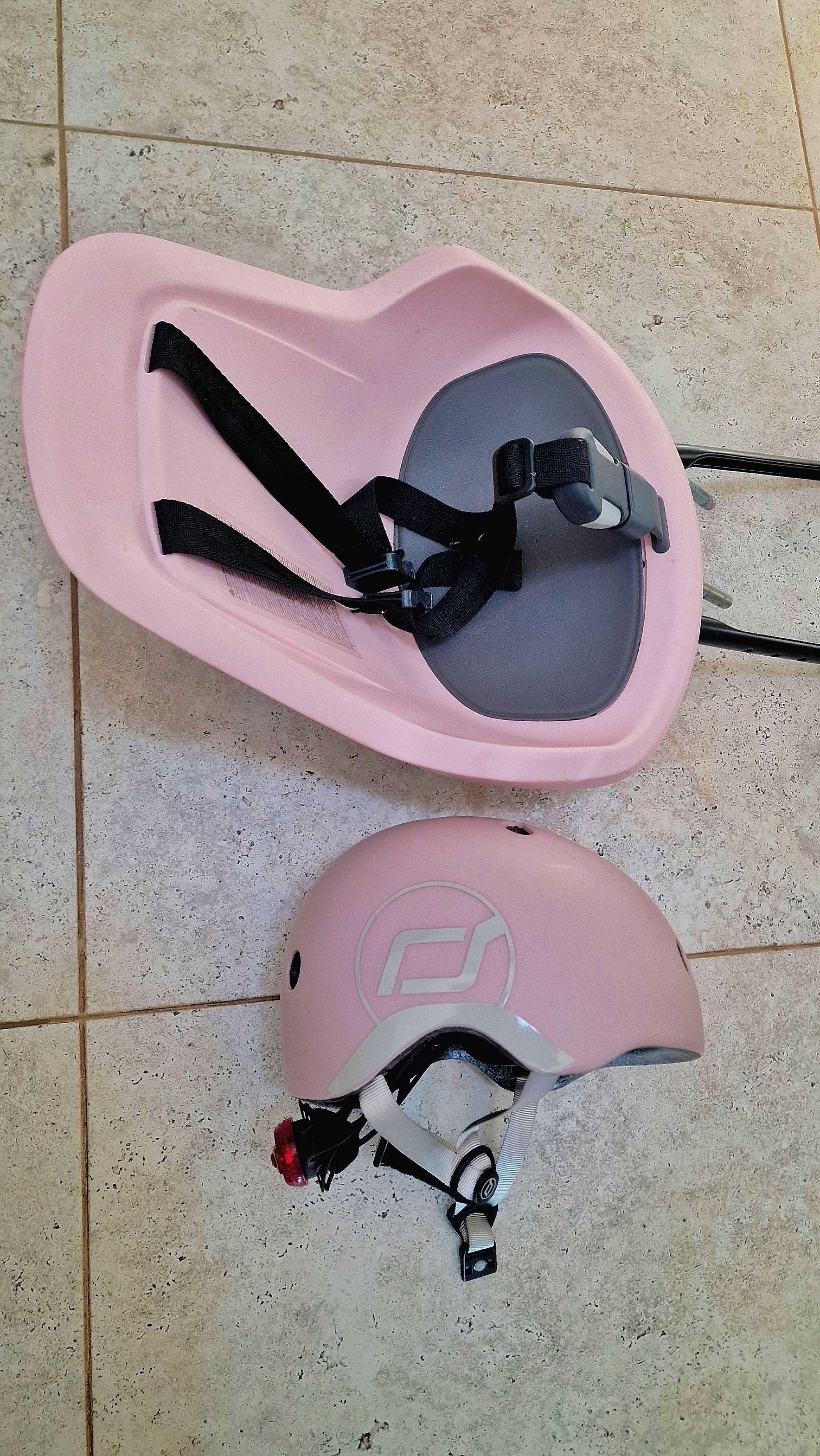 Scaun bicicletă copil + cască – set complet siguranță