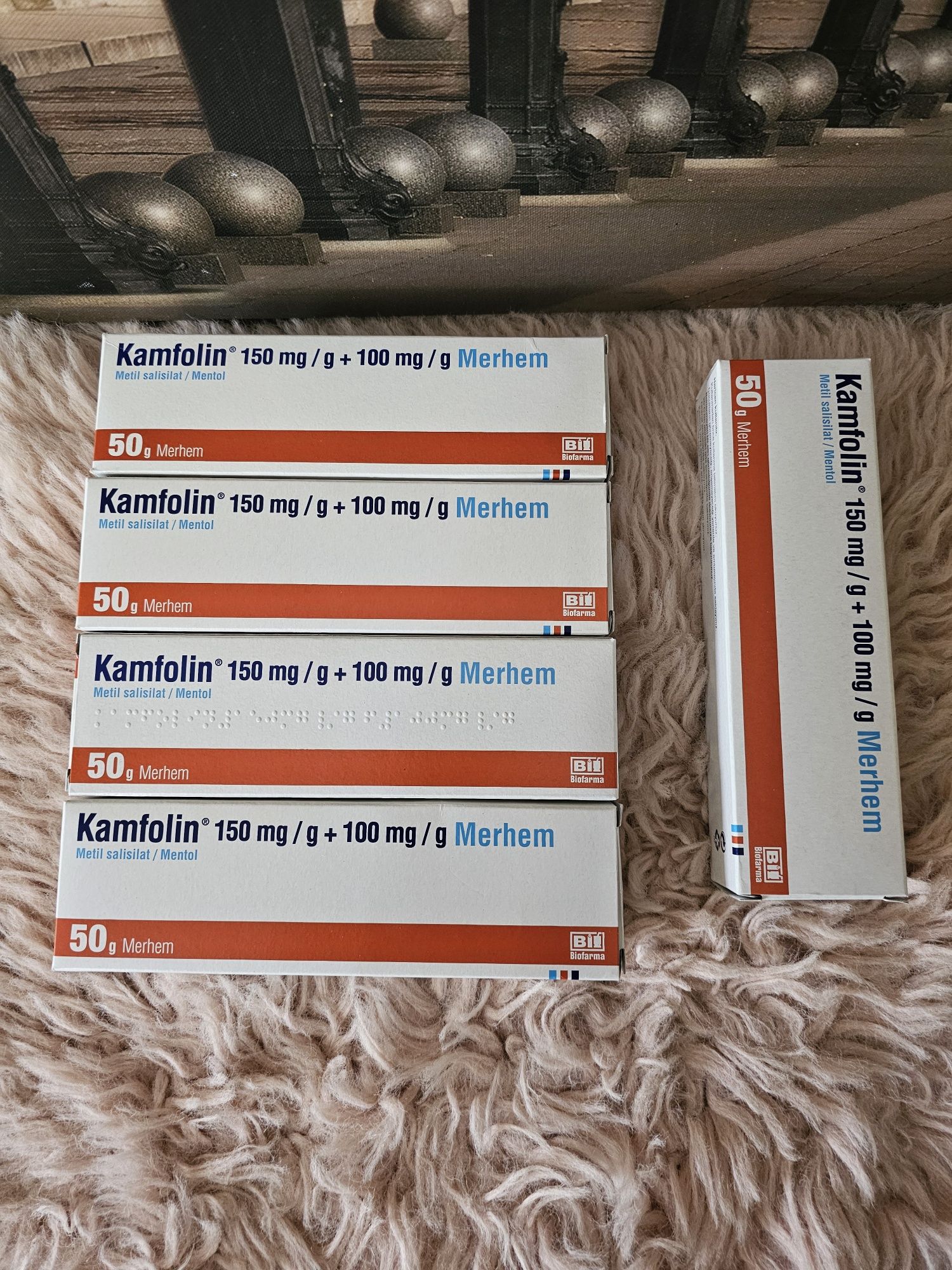 Kamfolin 4 buc si una gratis