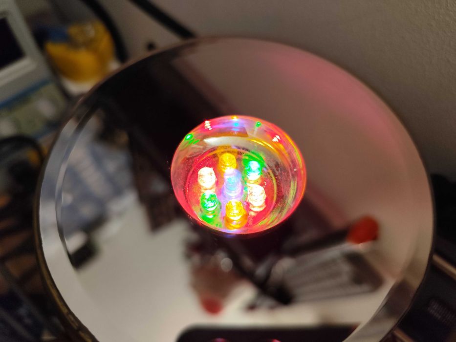 Disc masa rotativa electri cu LED cu motoras cu piatra cristal