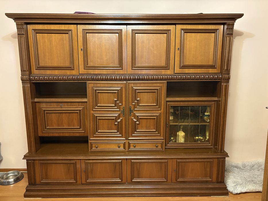 Mobilier sufragerie lemn masiv cireș – vintage