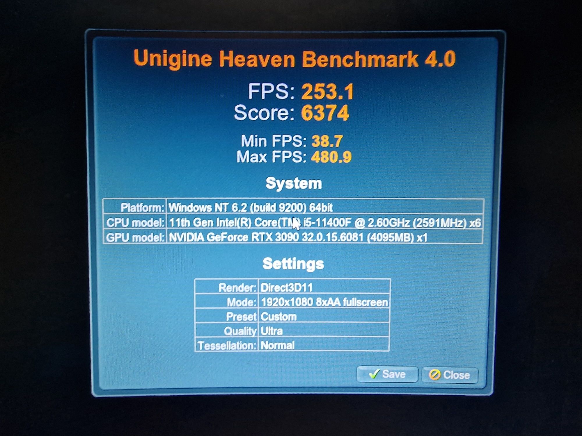 RTX 3090 + Intel 11400F + 32 Ram и т.н настолен компютър