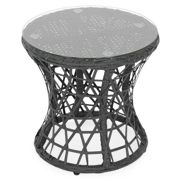 Set mobilier gradina/terasa 2 fotolii rotative și masa OFERTA