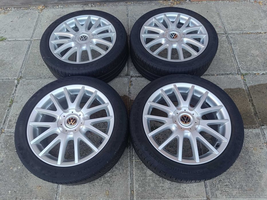 ОРИГИНАЛНИ джанти с гуми 17 ' 5x112 57,1 ФОЛКСВАГЕН / VW GOLF TOURAN