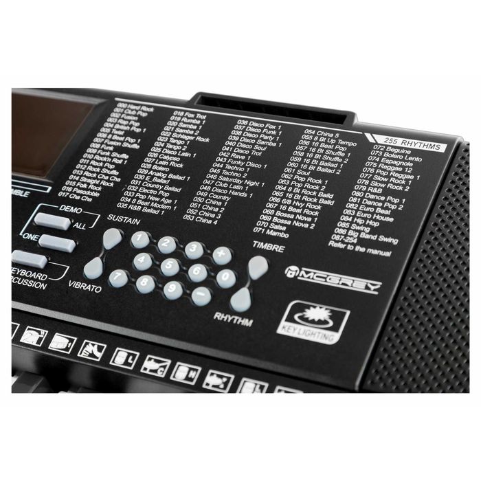 Set orga McGrey LK-6120-MIC clape luminate negru