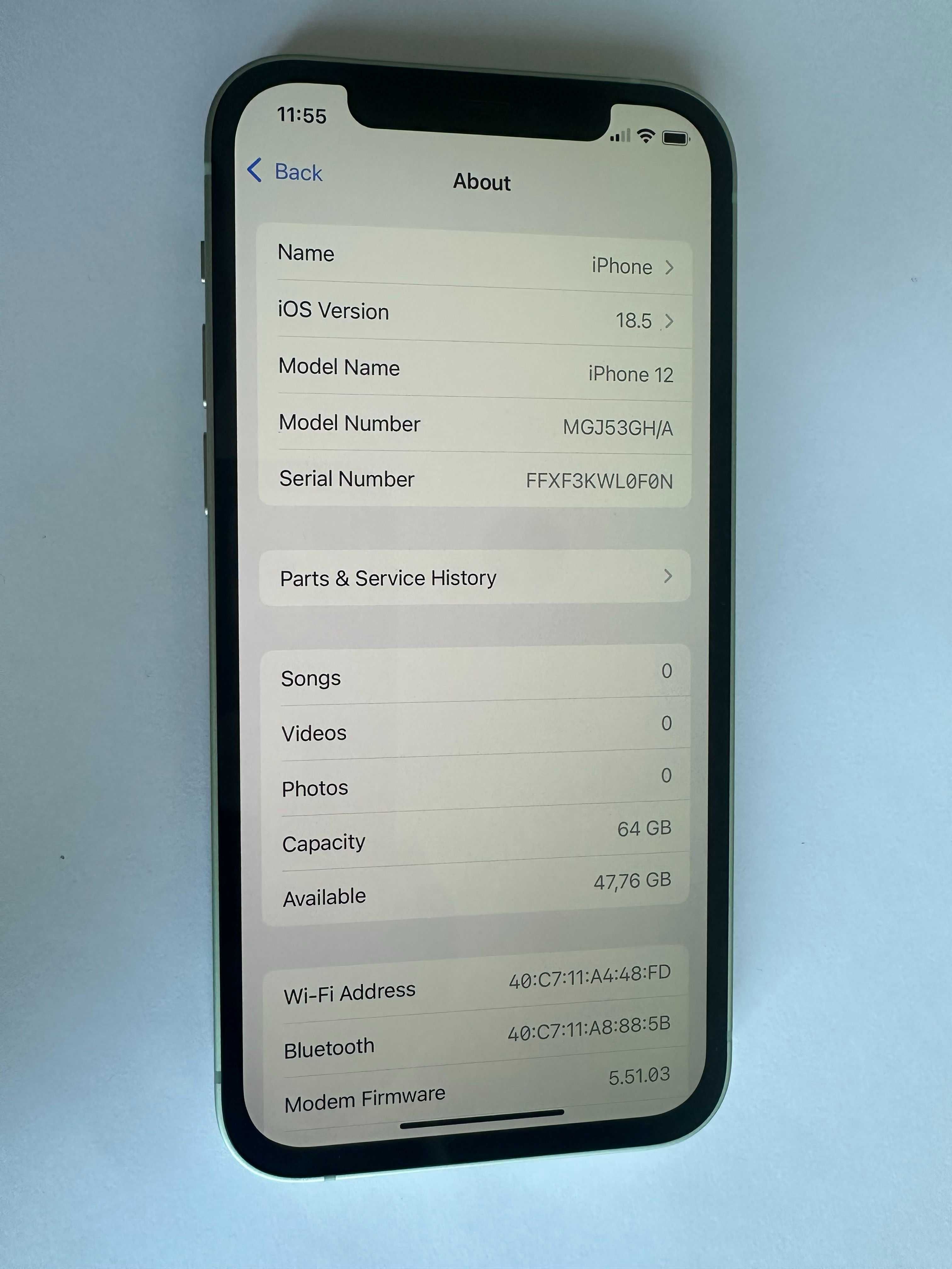 КАТО НОВ !!! iPhone 12 - Зелен - 64GB - Отключен - 100% БАТЕРИЯ !!!
