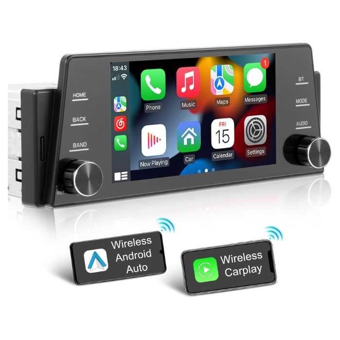 Wireless Андроид Мултимедия PA1168 – 5″ Wireless CarPlay Bluetooth, FM