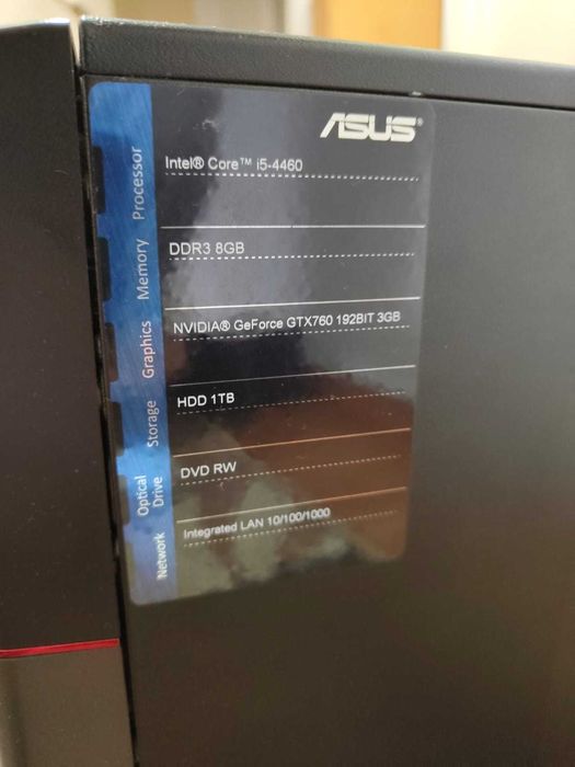 PC Asus low-medium gaming
