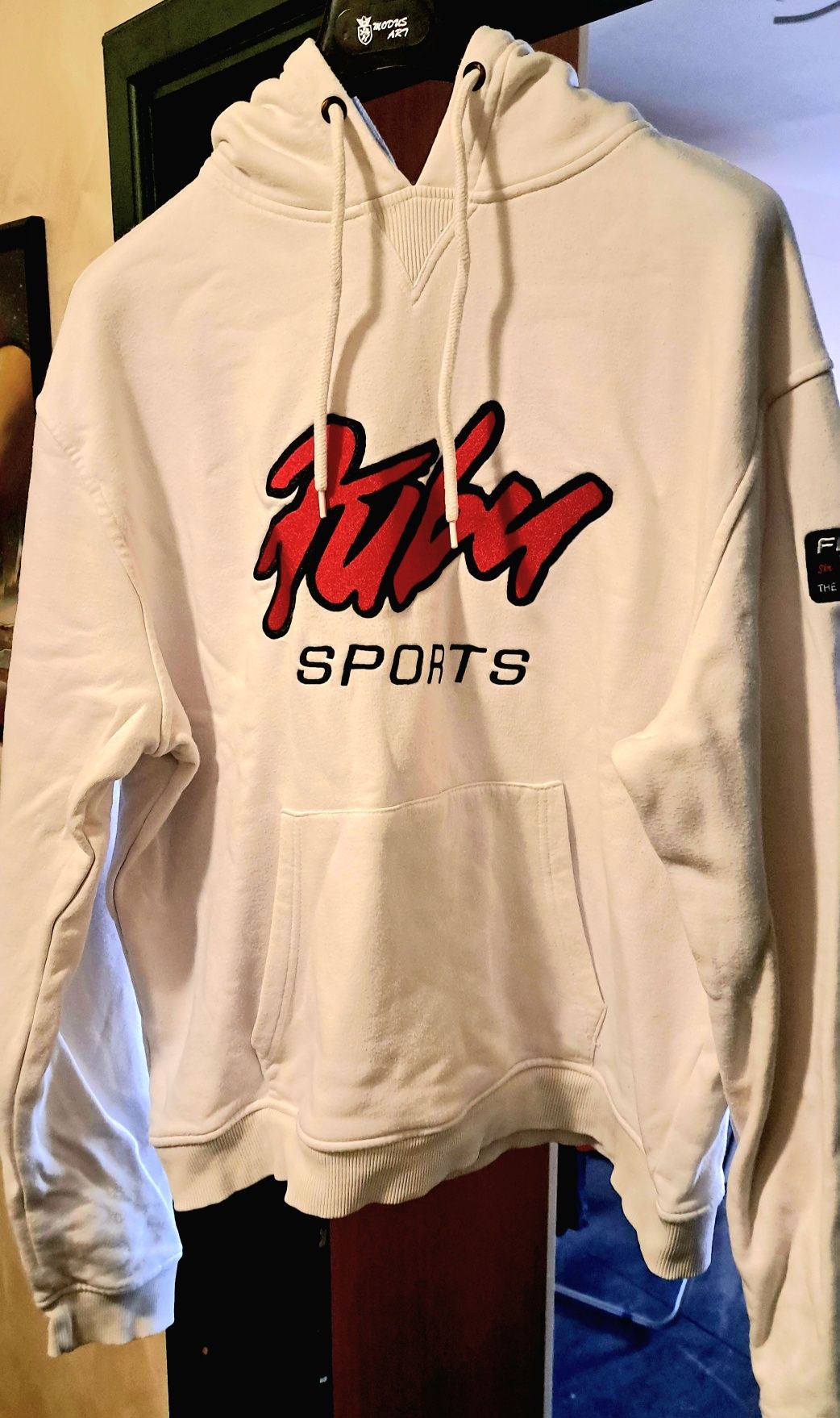 Суичър FUBU, мъжки, бял, размер L