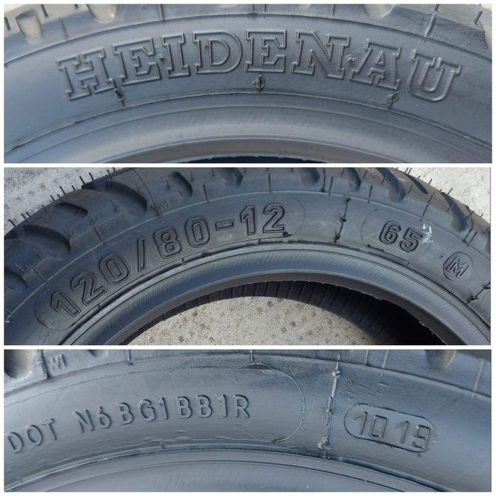 O bucată 120/110 80/70 - 12 - 11 - Heidenau Michelin Pirelli Mitas
