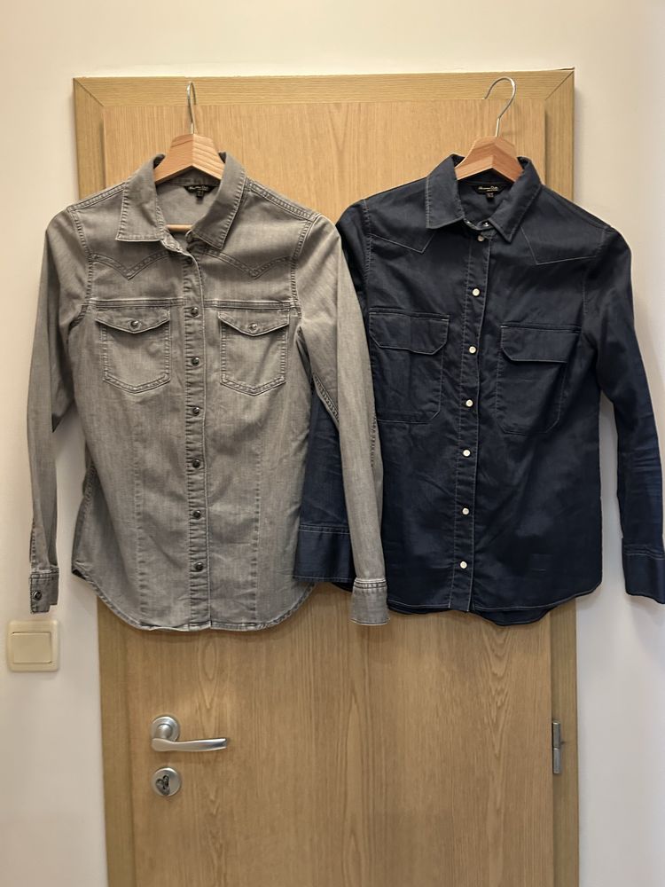 Дънкови ризи Massimo Dutti- Xs, S размер