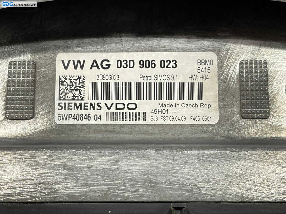 Kit Pornire ECU Calculator Motor Cip Cheie FARA Ceasuri Bord Skoda Fabia 2 1.2 BBM 2007 - 2015 Cod 03D906023 5WP40846  [L4408]